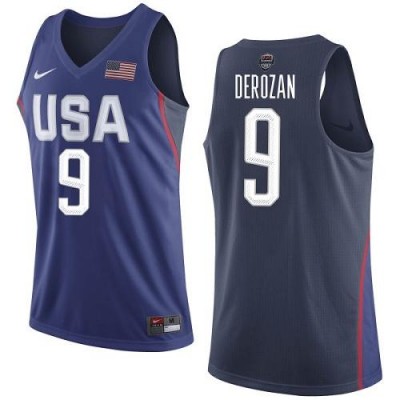 Nike Team USA #9 DeMar DeRozan Navy Blue 2016 Dream Team Game Youth NBA Jersey